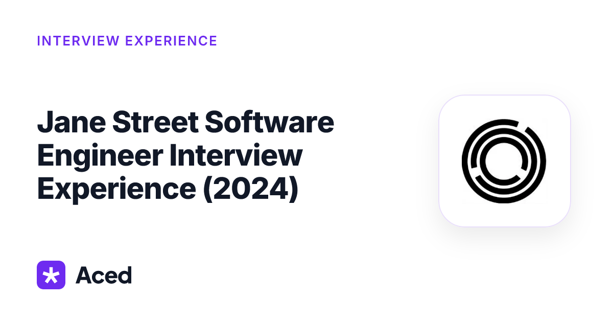 Machine Design Engineer Resume Jane Street Software Engineer Interview Experience (2024) - Aced ...