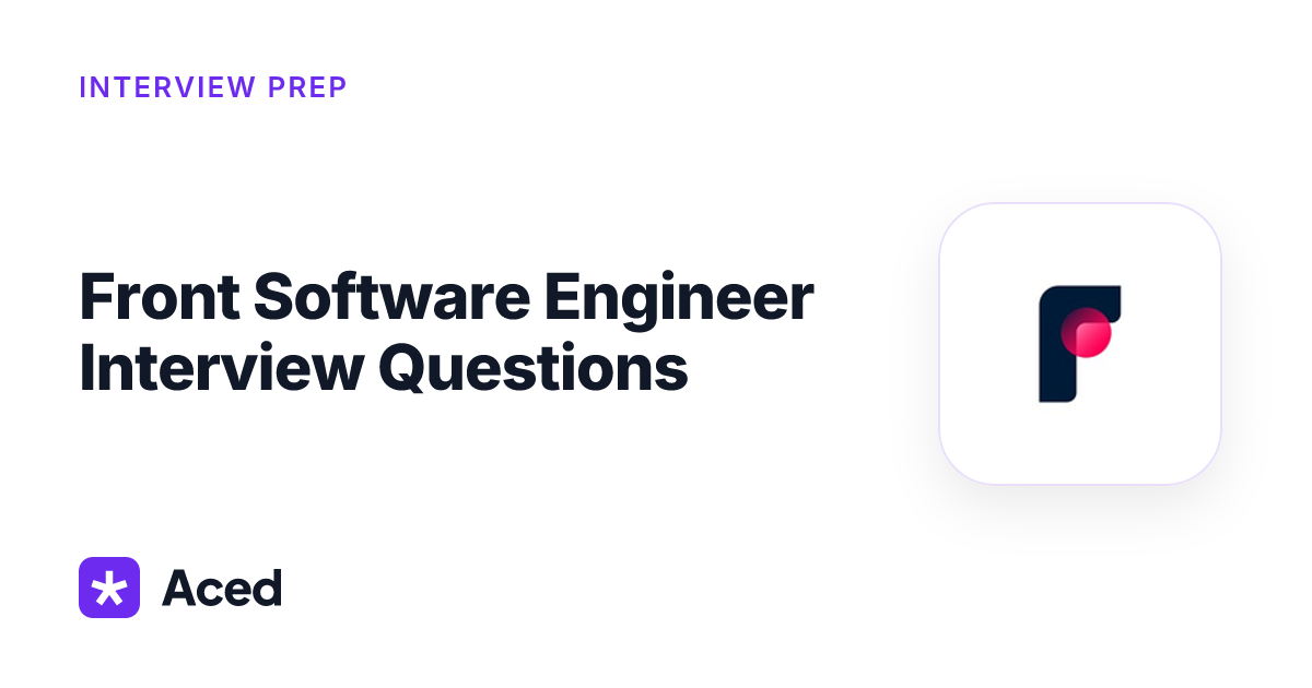 Machine Design Engineer Resume Front Software Engineer Interview Questions (Updated 2026) - Aced ...